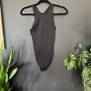 Free People Black Bodysuit
